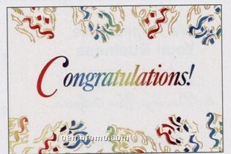 Congratulations 5"X7" Everyday Greeting Card