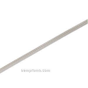 Ladies' 7" Sterling Silver 3-1/4mm Mesh Chain Bracelet