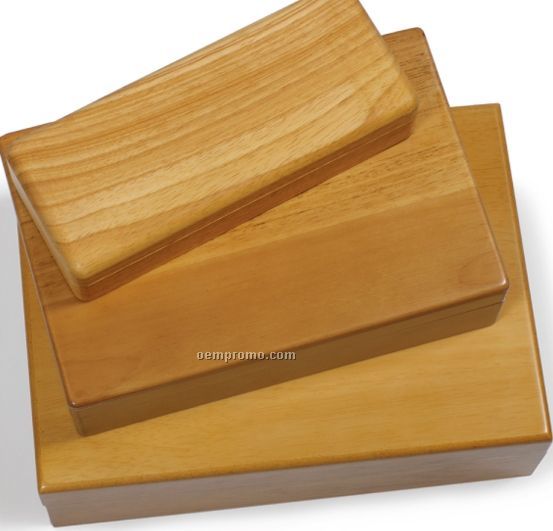 Natural Wood King's Corkscrew Box- No Imprint