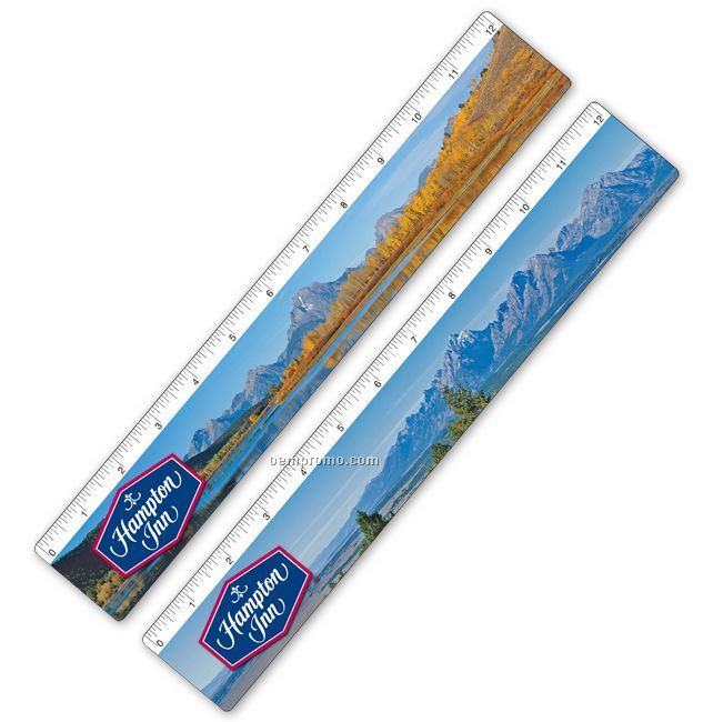 Ruler W/ Grand Teton National Park Lenticular Flip Effect (Custom)