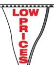 60' Plasticloth Authorized Dealer Pennants - Low Prices