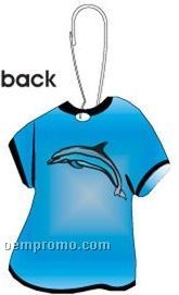 Dolphin T-shirt Zipper Pull