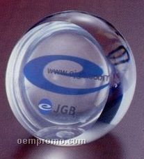 Front Cut Sphere Lucite Embedment (3-1/2