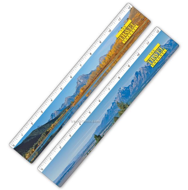 Ruler W/ Grand Teton National Park Lenticular Flip Effect (Imprint)