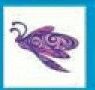 Stock Temporary Tattoo - Purple Tribal Dragonfly 2 (2