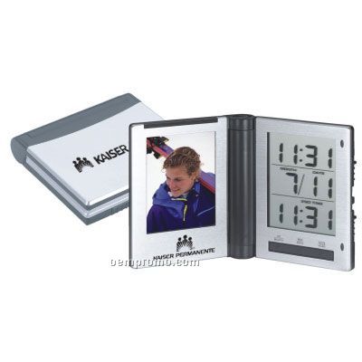 Travel Pocket Alarm Clock W/ Photo