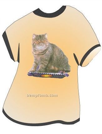 Exotic Shorthair Cat T Shirt Acrylic Coaster W/ Felt Back