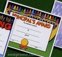 Principal's Award Stock Certificate