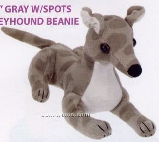 Stuffed Greyhound Beanie Dog