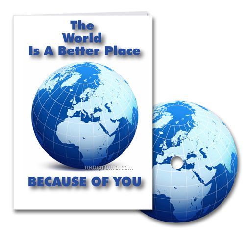 World A Better Place Greeting Card With Matching CD