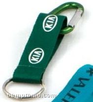 3/4" Round Keychain Carabiner With Rush Shipping