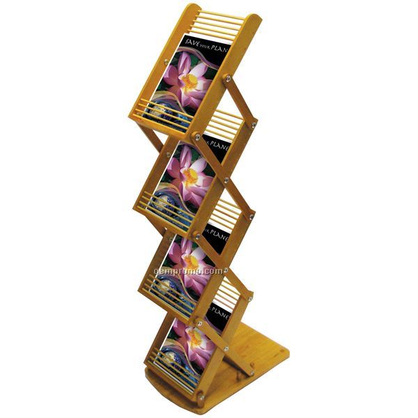 Eco Friendly Collapsible Bamboo Literature Display