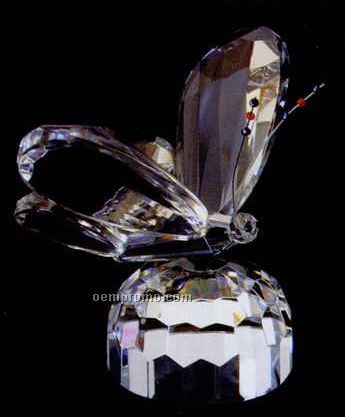 Optic Crystal Butterfly Figurine