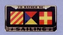 Sailing Gold License Frame