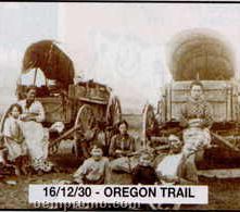 11"X14" Early American Tin Type Print - Oregon Trail