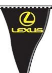 60' Plasticloth Authorized Dealer Pennants - Lexus