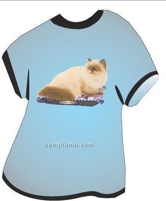 Himalayan Persian Cat T Shirt Acrylic Coaster W/ Felt Back