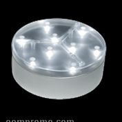 Round LED Light Base W/ 9 White Led's (4")