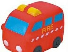 Rubber Fire Engine Truck Toy