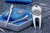 Deluxe Golf Set With Ball Marker, Divot Took, & 4 Pewter Tees