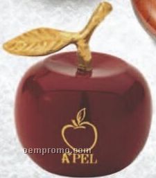 Solid Brass Red Apple Bell