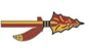 Stock Red Arrowhead & Feather Mascot Arwh002