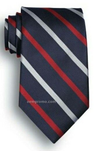 Wolfmark America Signature Stripes Polyester Tie