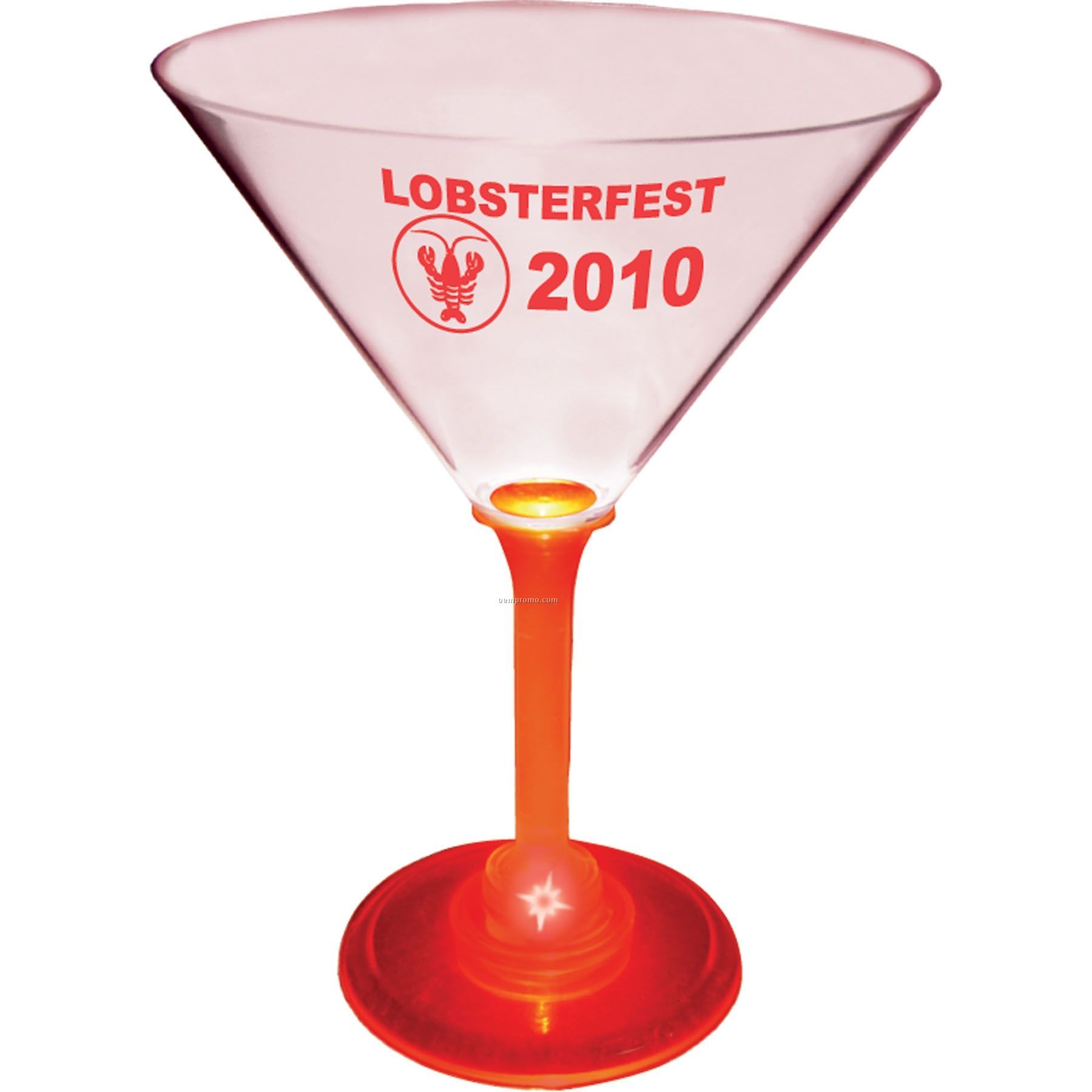 10 Oz. Standard Stem Lighted Martini Glass