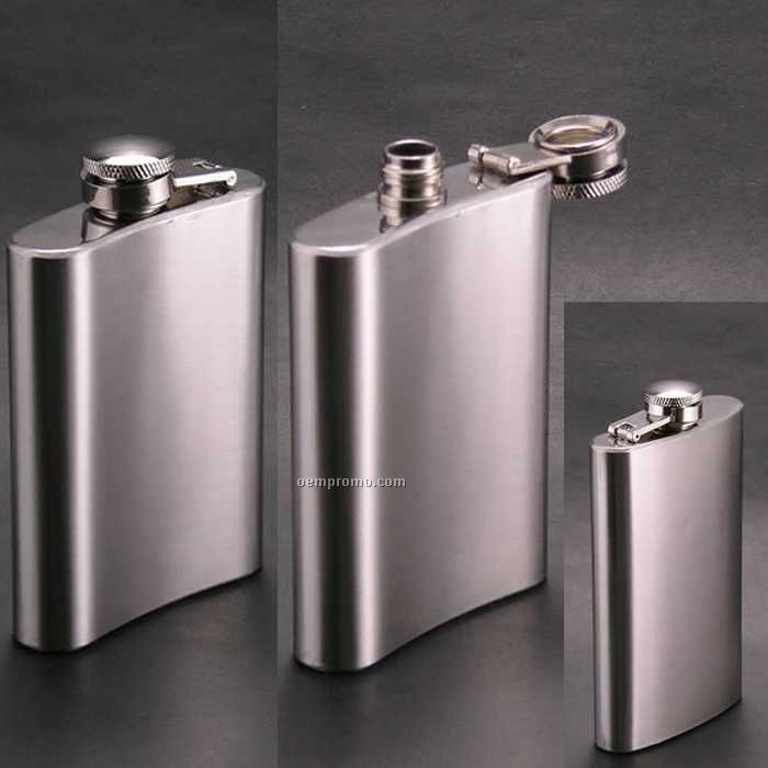 8 Oz Stainless Steel Hip Flask