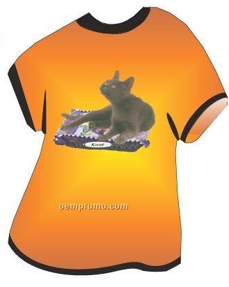 Korat Cat T Shirt Acrylic Coaster W/ Felt Back