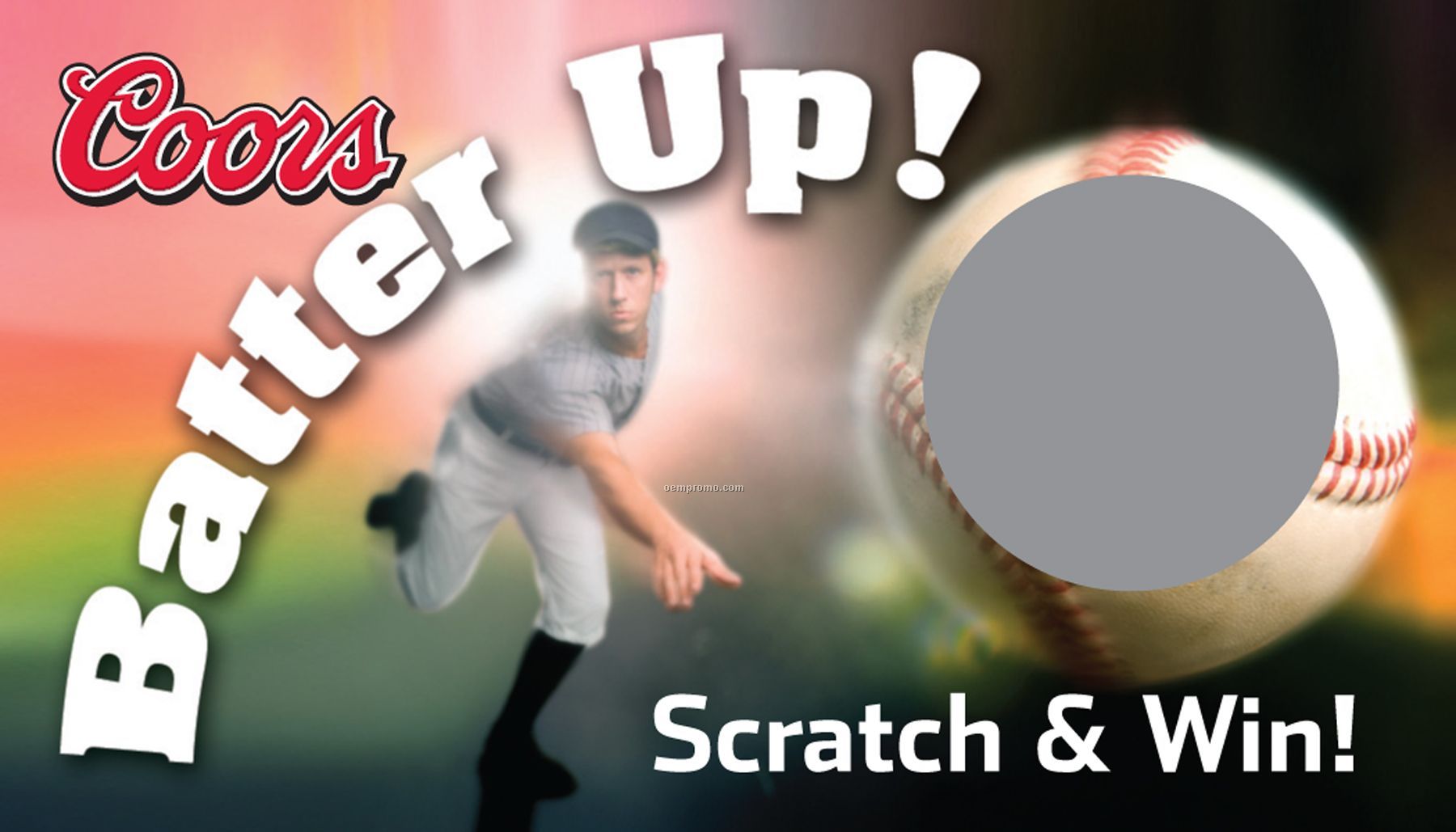 Scratch Off Cards - Batter Up Scratch And Win (4.25"X6")