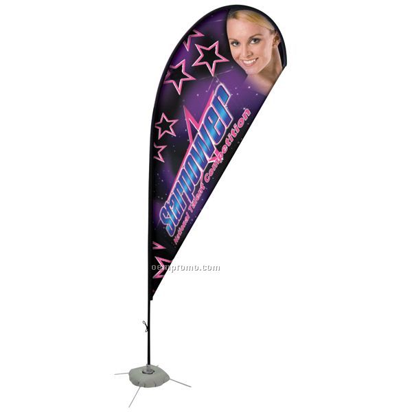 Tear Drop Sail Sign Double Sided Banner Kit /8'
