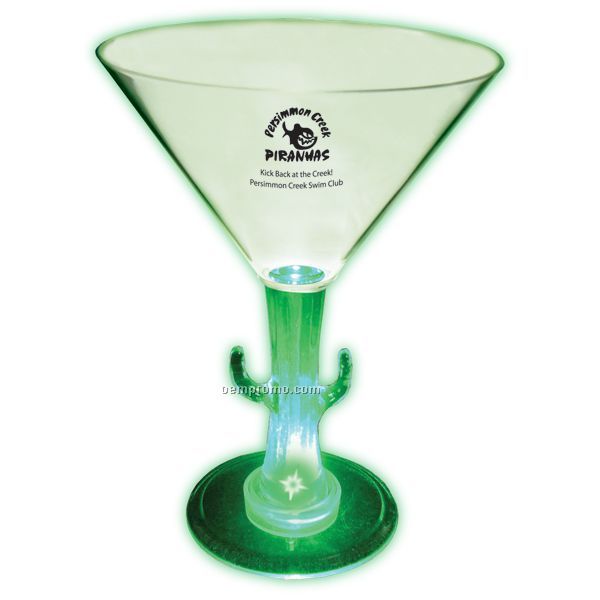 10 Oz. Lighted Novelty Stem Martini Glass