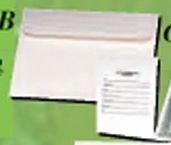 Blank White Woven Envelope - 5-1/2"X7-1/2"