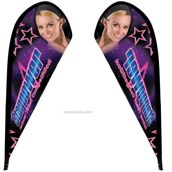 Tear Drop Sail Sign Banners Double-sided Replacement Graphic Only/8'