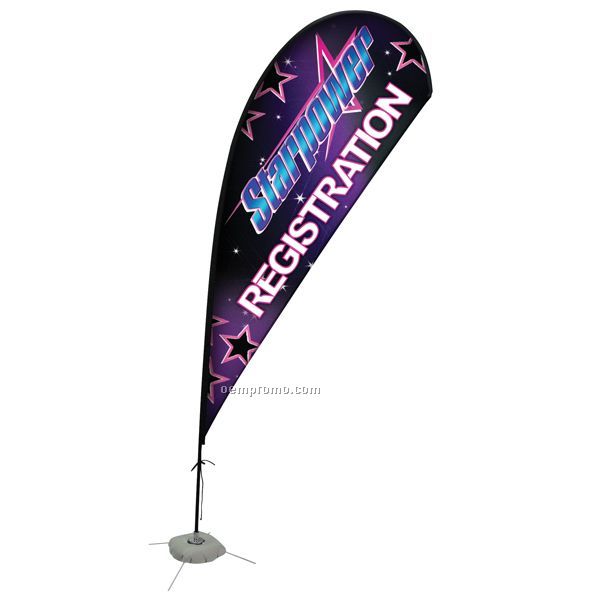 11' Tear Drop Sail Sign Double-sided Banner Kit