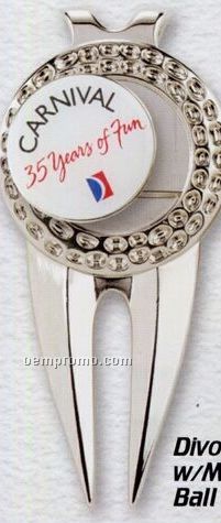 Digital Photo Process Divot Tool W/Magnetic Ball Marker (1-2 Week Delivery)