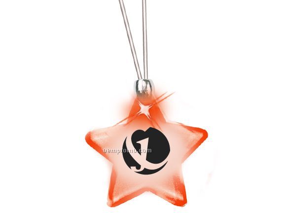 Frosted Glow Pendant (Red) Star