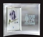 Jade Glass Vertical Beveled Edge Picture Frame- 4"X6" Photo