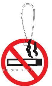 No Smoking Sign Zipper Pull