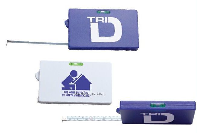 3' Rectangular Tape Measure With Level