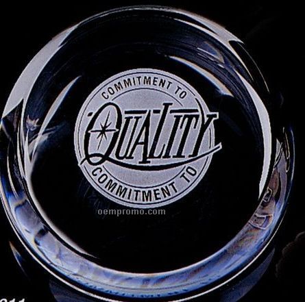 Distinctive Gift Gallery Crystal Slant Top Paperweight
