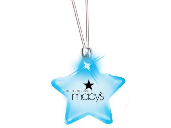 Frosted Glow Pendant (Blue) Star