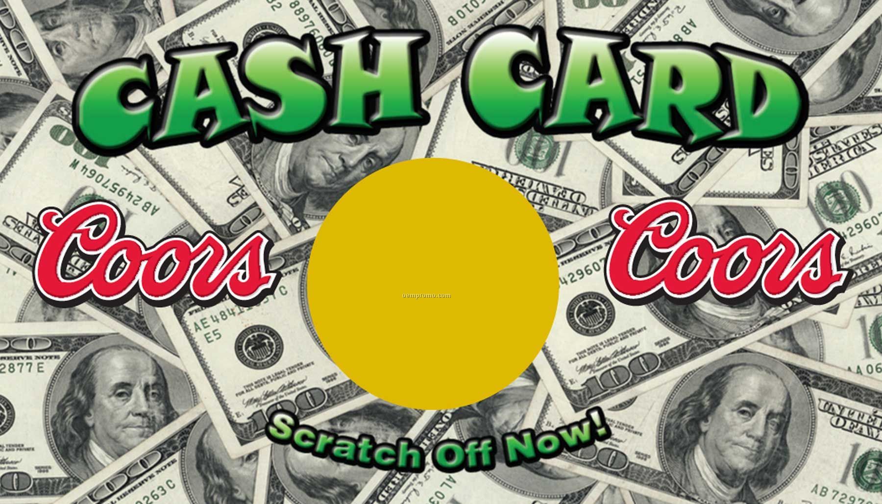 Scratch Off Cards - Cash Card (3"X5")