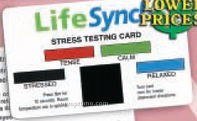 Stress Testing Card W/ Multilevel Stock Design (Express Service)