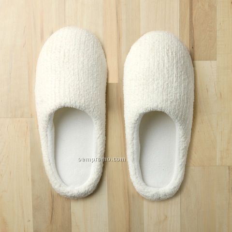 11-1/2" Closed Toe Cashmere / Chenille-like Slippers