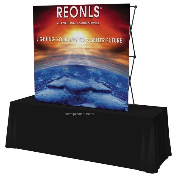 6' Straight Tabletop Billboard Pop-up Display W/ Face Graphic