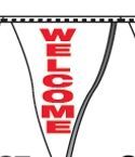 60' Plasticloth Authorized Dealer Pennants - Welcome