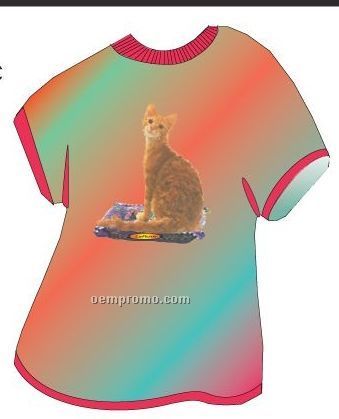 Laperm Cat T Shirt Acrylic Coaster W/ Felt Back