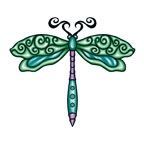 Stock Temporary Tattoo - Dragonfly 3 (2